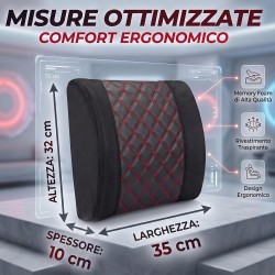 Cuscino Lombare Supporto Schiena  Per Schienale Per Auto o Ufficio