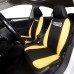 Coprisedili DUSTER bicolore con logo compatibili schienale auto posteriore diviso 60/40