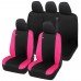 Coprisedili DUSTER bicolore con logo compatibili schienale auto posteriore diviso 60/40