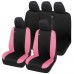 Coprisedili DUSTER bicolore con logo compatibili schienale auto posteriore diviso 60/40
