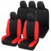 Coprisedili DUSTER bicolore con logo compatibili schienale auto posteriore diviso 60/40