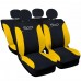 Coprisedili auto compatibili con 500E elettrica bicolore verticale con sedile posteriore intero o 50/50