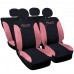 Coprisedili auto compatibili con 500E elettrica bicolore verticale con sedile posteriore intero o 50/50