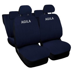 Coprisedili AGILA compatibili con schienale auto posteriore 60/40 versione monocolore