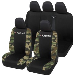 Coprisedili KADJAR Bicolore Compatibili Set completo Sedili Anteriori e Posteriori