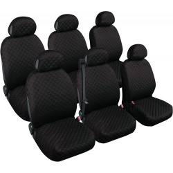 Coprisedili auto compatibili con MULTIPLA 6 posti versione monocolore in tessuto trapuntato 