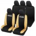 Coprisedili PUMA Tessuto Bicolore Resistente Compatibili Set completo Sedili Anteriori e Posteriori