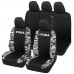 Coprisedili PUMA Tessuto Bicolore Resistente Compatibili Set completo Sedili Anteriori e Posteriori