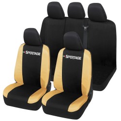 Coprisedili SPORTAGE Bicolore Compatibili Set completo Sedili Anteriori e Posteriori