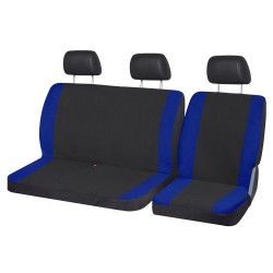 Coprisedili compatibili con FURGONE TRE POSTI a scelta con cintura alta o cintura bassa in cotone versione bicolore e monocolore