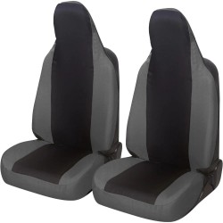 Coppia schienali Coprisedili Universali per auto con poggiatesta integrato Oltre 12 Colori Disponibili