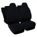 Coprisedili C1 Tessuto Monocolore Resistente Compatibili Set completo Sedili Anteriori e Posteriori