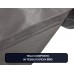 Telo copriauto sagomato impermeabile, resistente alle intemperie, compatibile per Smart 450 e 451, in tessuto Peva 100g Felpato , colore grigio, da esterno e interno