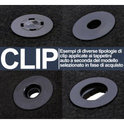 Tappetini Auto Compatibili Con ix35 Con 3 Clip