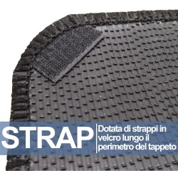 Tappetini Auto in moquette compatibili Con Twingo 1S Con Strappi