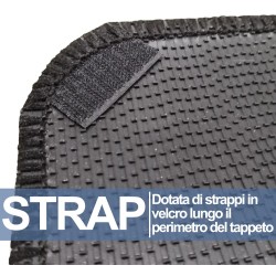 Tappetini auto in moquette con strappi compatibili con CLIO