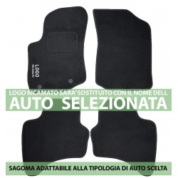Tappetini C1 dal 2014 In Moquette Nera Compatibili Con 2 Clip