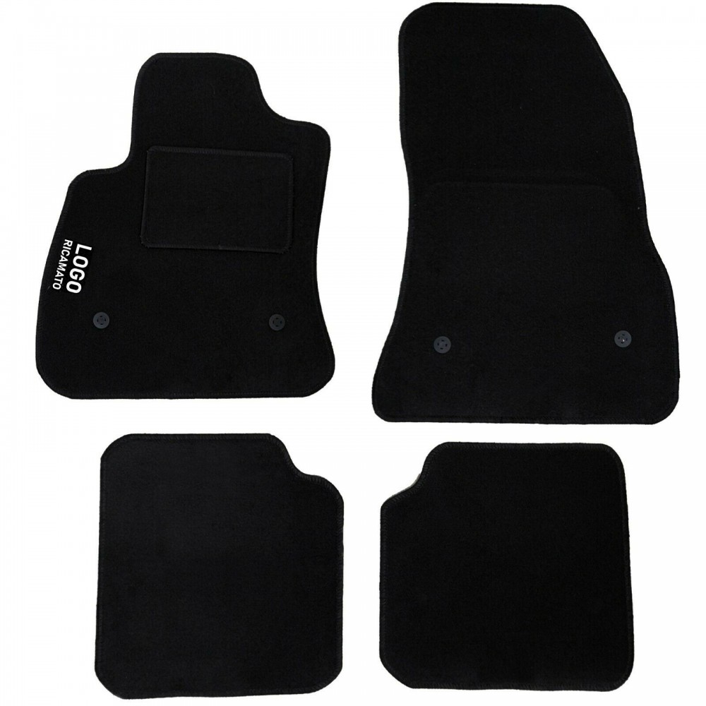 Tappetini auto in moquette con 4 Clip compatibili con FIAT 500L