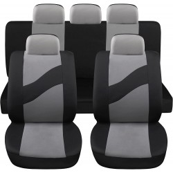 Coprisedili Auto Universali LS08 3 Colori Disponibili Set Anteriori e Posteriori  Poliestere