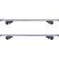 Barre portapacchi da 135 cm per tettuccio auto, adatte per binari rialzati con larghezza fino a 120 cm - Confezione da 2 pezzi