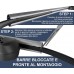 Barre portapacchi OMOLOGATE Railing aperti da 135 cm per tettuccio auto, adatte per binari rialzati - Confezione da 2 pezzi