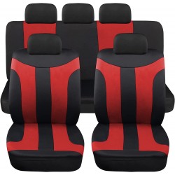 Coprisedili Auto Universali LS05 3 Colori Disponibili Set Anteriori e Posteriori  Poliestere