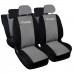 Coprisedili auto compatibili con PANDA HYBRID 2021 con schienale posteriore a scelta tra unito, diviso 50/50 e diviso 60/40 