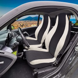 Coppia Coprisedili Auto Anteriori  Compatibili per Smart terza serie W453