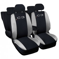 Coprisedili auto compatibili con CITROEN C3 con schienale posteriore diviso 60/40