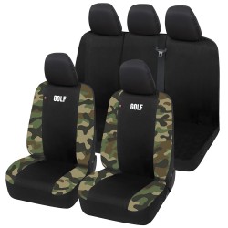Coprisedili GOLF Bicolore Compatibili Set completo Sedili Anteriori e Posteriori