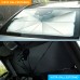 Parasole Ombrello per auto - Parabrezza anteriore pieghevole 130x76 portatile con custodia
