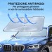 Parasole Ombrello per auto - Parabrezza anteriore pieghevole 130x76 portatile con custodia
