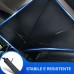 Parasole Ombrello per auto - Parabrezza anteriore pieghevole 130x76 portatile con custodia
