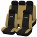 Coprisedili auto universali modello Racing con zip adattabili a tutte le auto con sedili standard con schienale bicolore 