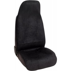 Coprisedile Anteriore, Guidatore e Passeggero Universale, Nero Antiscivolo Protezione con Copertura Da Sudore, Sporco e Peli Animale