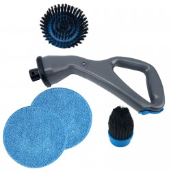 Kit Spazzola Elettrica per la pulizia con spazzole intercambiabili senza fili ricaricabile	