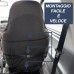 Coppia Coprisedili Anteriori Per Auto Universali In Tessuto Deluxe Gabardine Con Poggiatesta Integrato