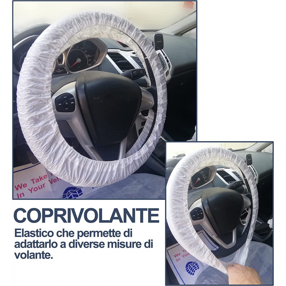 Xpnit 50/100 coprisedili monouso in plastica per auto, coprisedili  trasparenti per auto, impermeabili per veicoli (100 pezzi) : : Auto  e Moto