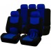 Coprisedili auto universali A18 Set completo adattabili a tutte le auto con coprivolante e copricintura