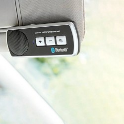 Vivavoce per automobile tecnologia Bluetooth - per telefonate, musica, GPS con microfono e supporto integrato