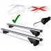 Barre Portapacchi Auto Con Serratura Antifurto Portatutto Universali 120 cm