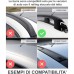 Barre Portapacchi Auto Con Serratura Antifurto Portatutto Universali 120 cm