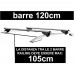 Barre Portapacchi Auto Con Serratura Antifurto Portatutto Universali 120 cm