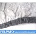  Telo Coprimoto Felpato e Impermeabile, Cover Tessuto PVC, Taglia M 203 x 89 x 122 cm Copertura Esterna Universale 