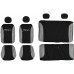 Coprisedili auto compatibili con 500 HYBRID 2021 con sedile posteriore intero o diviso 50/50 versione monocolore/bicolore