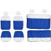 Coprisedili auto compatibili con 500 HYBRID 2021 con sedile posteriore intero o diviso 50/50 versione monocolore/bicolore