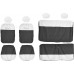 Coprisedili auto compatibili con 500 HYBRID 2021 con sedile posteriore intero o diviso 50/50 versione monocolore/bicolore
