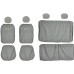 Coprisedili auto compatibili con 500 HYBRID 2021 con sedile posteriore intero o diviso 50/50 versione monocolore/bicolore