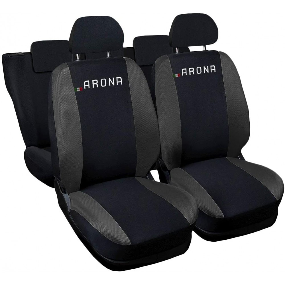 bracciolo Laterale rmg-distribuzione Coprisedili SPECIFICI per Arona Versione 2017 - in Poi R39S0752 compatibili con sedili con airbag 