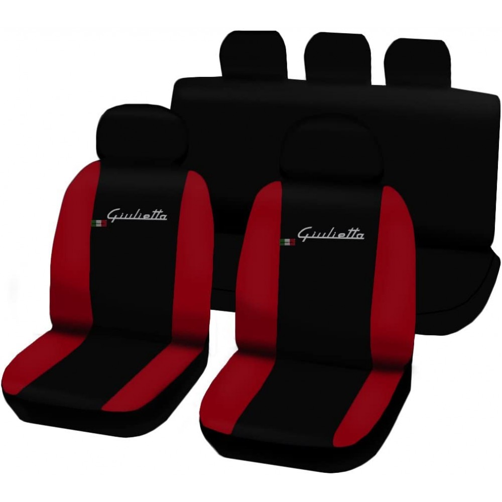 ALFA ROMEO GIULIETTA Schienale Coprisedile Auto Ricamato disponibile più colori! 